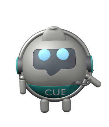 Cue listening, one hand to its headset microphone
